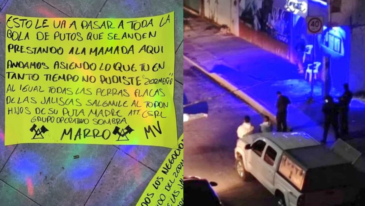 El aterrador mensaje que dejaron los autores de la masacre en un bar de México