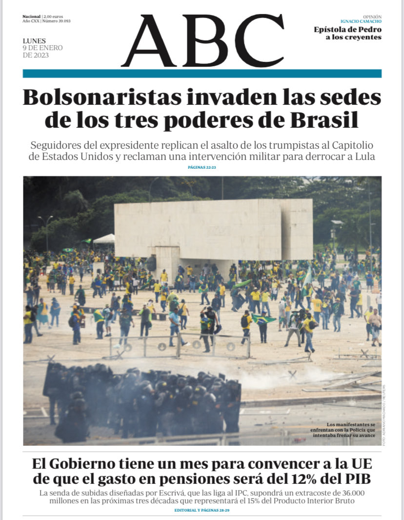 Portadas de la prensa internacional de este lunes 9 de enero de 2023