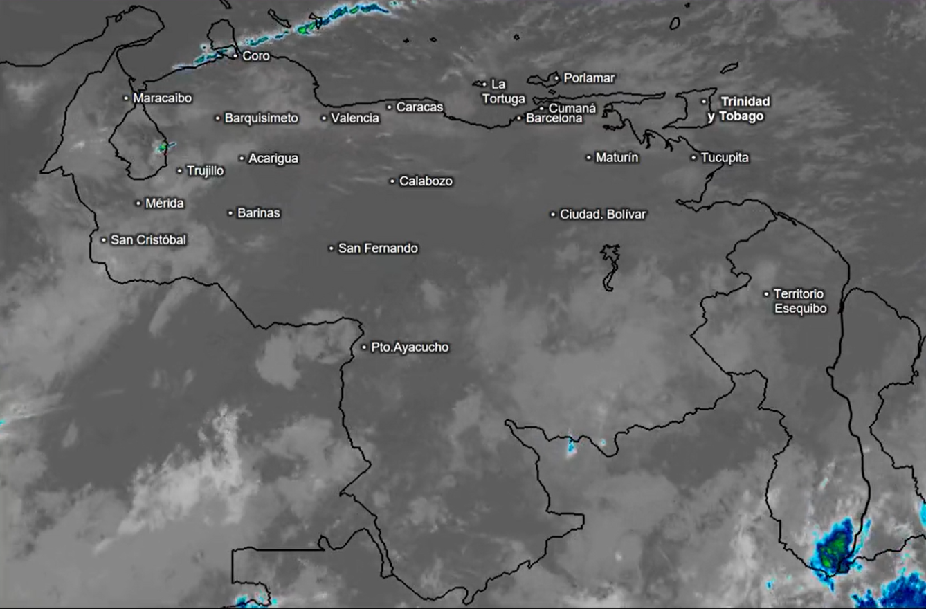 El estado del tiempo en Venezuela este #12Feb, según Inameh