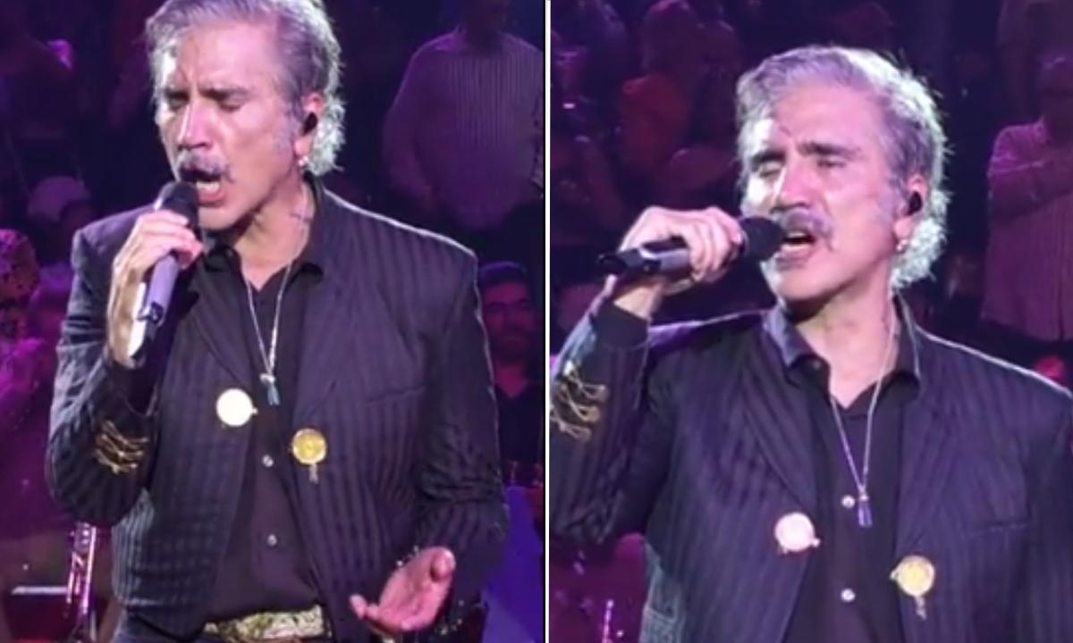 Alejandro Fernández preocupa a sus fans por extraños gestos en pleno concierto (VIDEO)