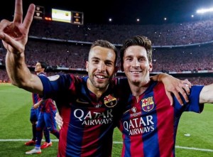 El emotivo mensaje de Leo Messi a Jordi Alba en su despedida del Barça