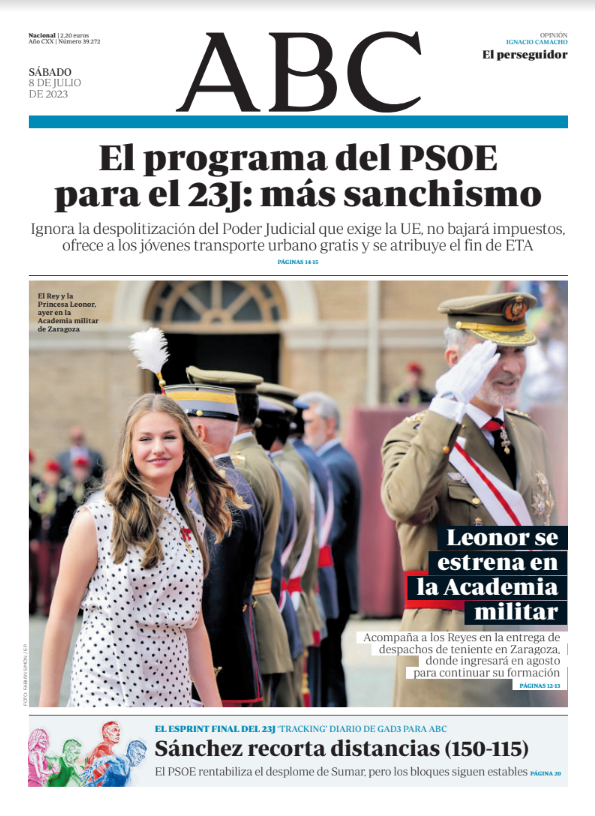 Portadas de la prensa internacional de este sábado 8 de julio de 2023