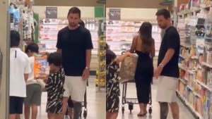 VIDEO: El gesto de Messi al pedido de uno de sus hijos en supermercado de Miami