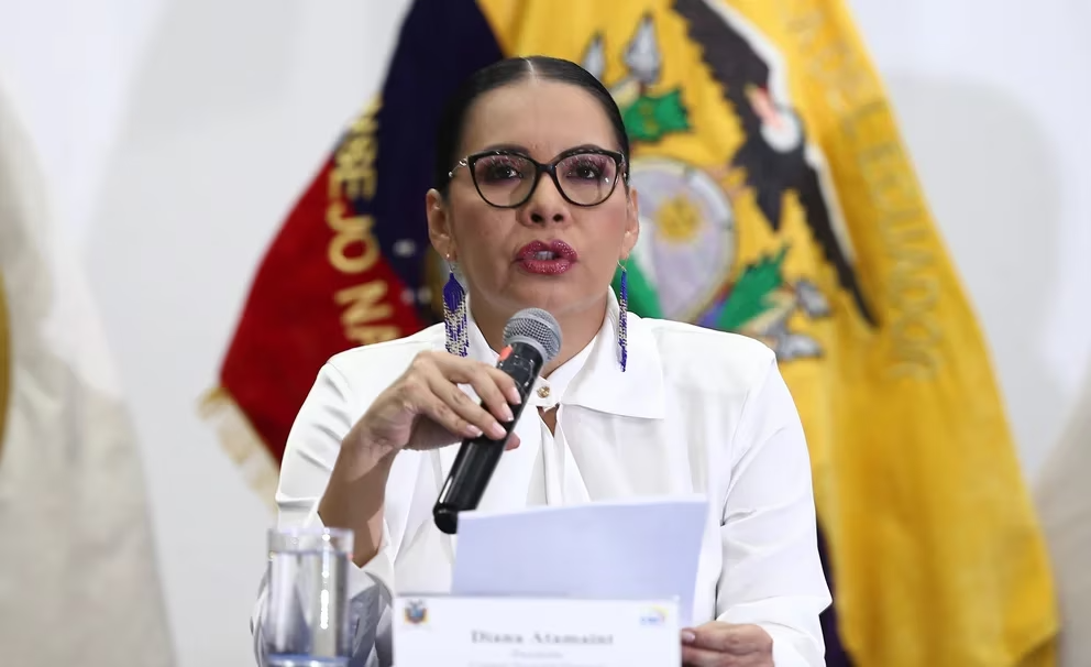 Presidenta del Consejo Electoral de Ecuador pide ir a votar “para condenar la violencia”