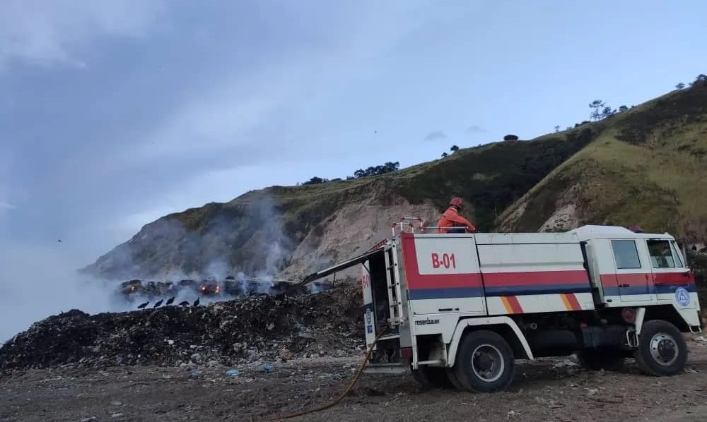 Incendio del vertedero de San Josecito en Táchira habría sido provocado por personas que buscan material estratégico