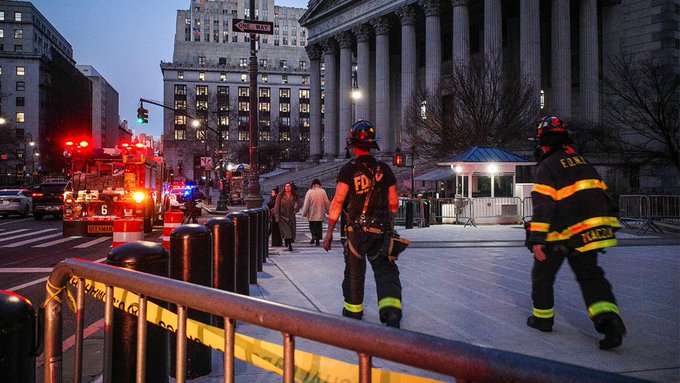 Desataron un incendio en corte de Nueva York que lleva el juicio de Trump y reportaron 17 heridos