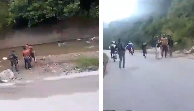 Víctimas del accidente en la carretera Caracas-Guarenas saltaron al río para escapar del incendio (Video)