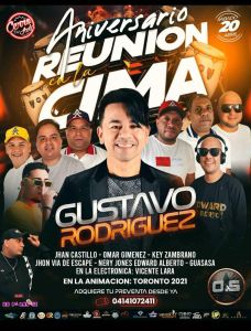 Gustavo Rodríguez se une a la fiesta salsera “Reunión en la Cima”