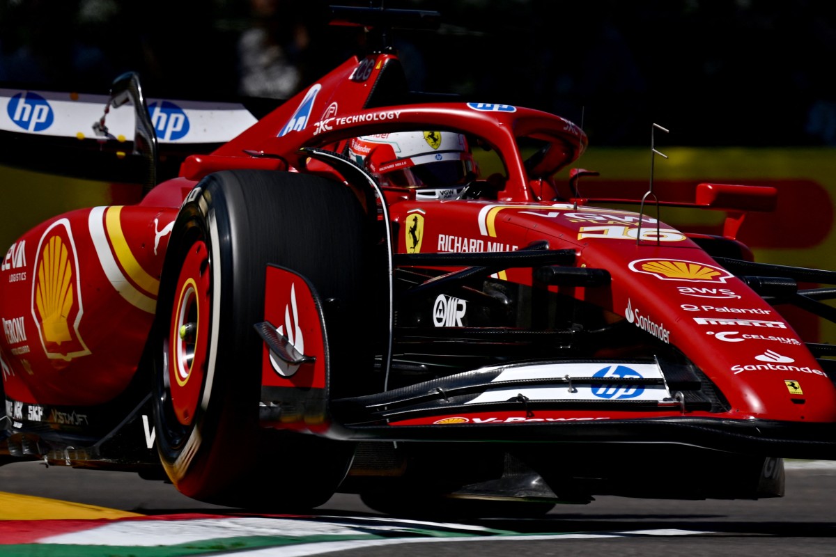 Leclerc brilló en las prácticas libres del Gran Premio de Emilia-Romaña