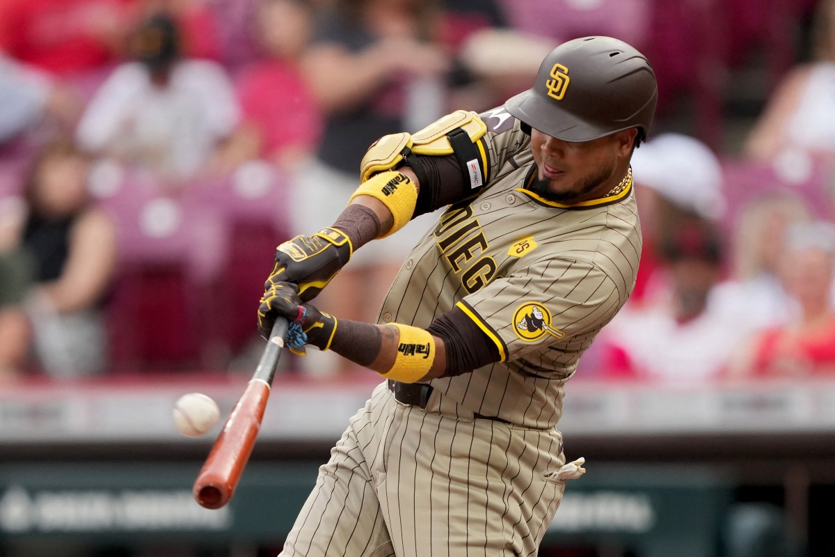 Luis Arráez pegó su primer TABLAZO de la temporada ante los Rojos (Video)