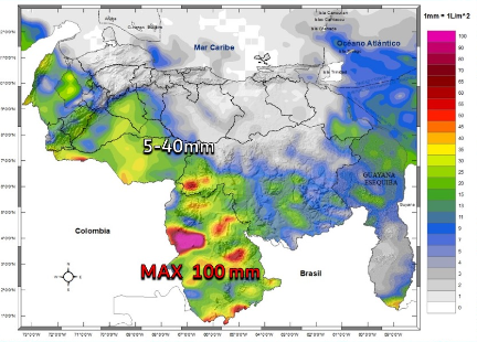 Inameh prevé nubosidad y lluvias en varias zonas de Venezuela este #29May