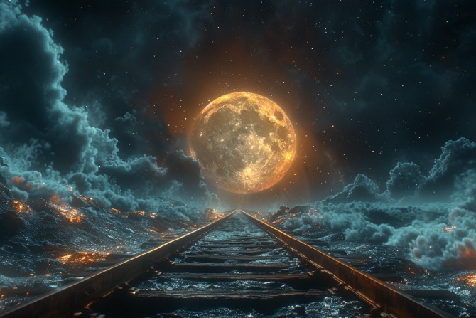 ¿Trenes en la Luna? La Nasa planea construir toda una red ferroviaria en nuestro satélite