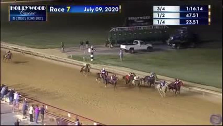 Un caballo venía ganando en el hipódromo y al entrar en la recta sucedió algo increíble (VIDEO)
